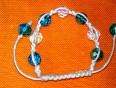 Dekliška zapestnica - steklene perle