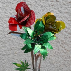 Rože iz pločevinke za pijače