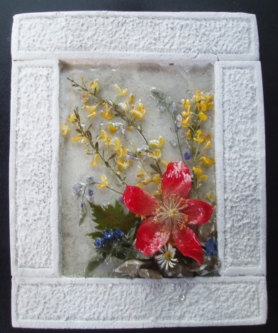 Slika - Cvetje v oknu