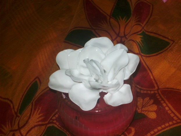 bela vrtnica iz plast.žličk - 