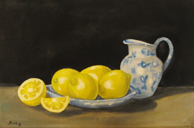 Tihožitje z limonami - Moj Mozaik