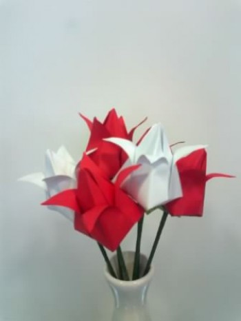 Rožice - origami - 