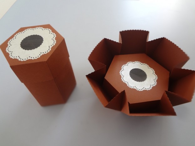 Škatlici iz papirja - komplet - Škatlici iz papirja. Velikost: 10/12 x 16 cm , 14/16 x 10 cm