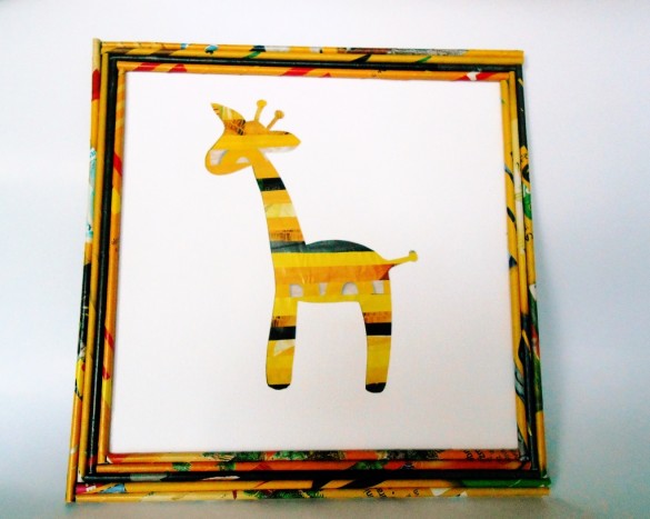 Žirafa- otroška slika iz revij - 