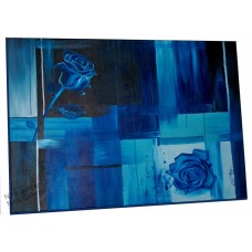 Abstrakcija z modrimi vrtnicami