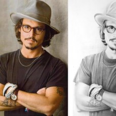 portret Johnny Depp - primerjava