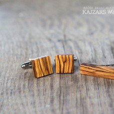 Komplet manšetni gumbi in sponka za kravato