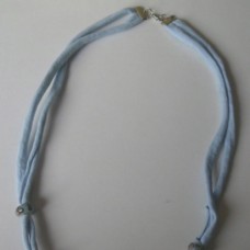 Poletne ogrlice v modri barvi iz spagetov